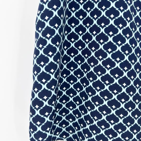 41 Hawthorn Beckett Navy Geometric Print Sleeveless Blouse Top  Womens Size S - Picture 11 of 11